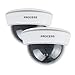 Price comparison product image Homiki Indoor Outdoor Fake Dummy Security Camera Simulated CCTV Dome Cameras with Red Led Light Set of 2