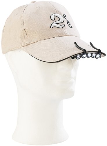 Preisvergleich Produktbild Lunartec Schirmmützenlampe: Universal-Clip-Licht für Baseball-Caps, mit 5 weißen LEDs (Kappenlampe)
