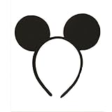  Negro Minnie Mouse oídos de 1,5 cm Alice banda cumpleaños despedida de soltera