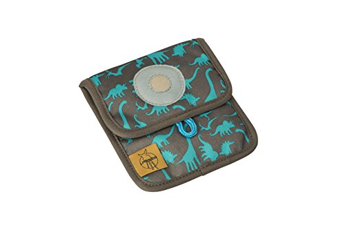 Lässig Mini Neck Pouch Brustbeutel Brusttasche Kleingeldtasche, Kordel mit Kindersicherung, Namensschild, Karabiner für Schlüssel