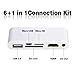 Produktbild 6-in-1 HDMI Dock Connection Kit Kartenleser Netzteil für iPad 2, iPad 3, iPhone 4 G, iPhone 4S, iPod