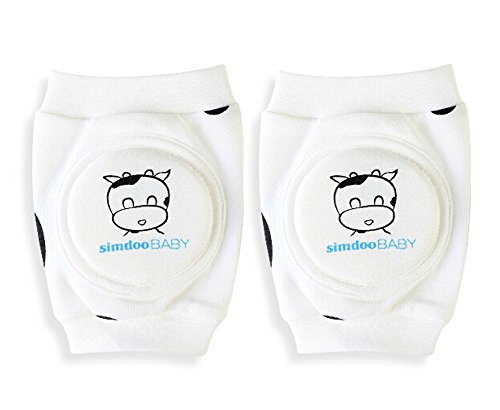 1 Pairs Cute Cow Wind Crawling Baby Knee Pads Protector Kids Knee Pad