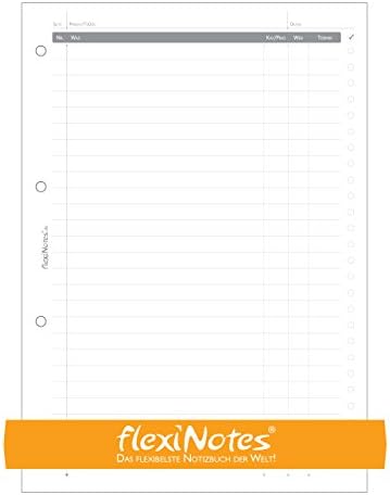 SCHAAR – Flexinotes Paper A4 Refill, 25 Sheets, 80G/M² – Available in Other Formats and Lineaturen Projekte