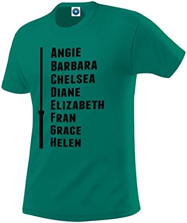 Go Heavy Men Shirt - The CrossFit Girls: Angie, Barbara, Chelsea ... Green (S)