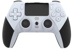 COUGAR-EGY T28 Wireless Controller for PS4, White and Black, with Turbo Function and Vibration, Compatible with Steam, Desktop PC, Notebook and PS4.