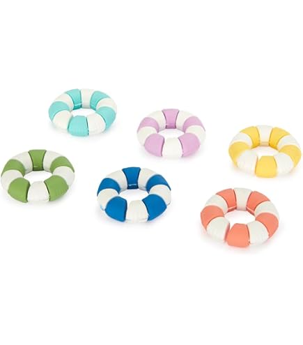 Lot De 6 Marqueurs De Verre Bosom Buddies - Motif Fille De Plage - Pour Fêtes Et Barbecues