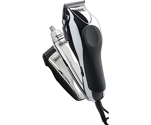 WAHL 79524-810 Deluxe Chrome Pro Clipper & Trimmer Hair Cutting Kit (UK Plug)230V 50Hz 3 Year Warranty