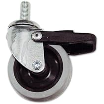 Ruota In Gomma Con Perno Girevole - Ø80mm, Filetto 10x25mm, Portata 40kg | Per Mobili E Carrelli - Foto 10