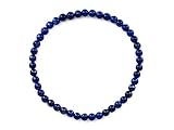 INHALT: Ein ca 18cm langes Lapislazuli Armband bestehend aus ca 4mm großen Kugeln - passend für fast alle Handgelenke + Jedes Armband wird in einem Organzasäckchen versandt - Als Geschenk für Weihnachten, Ostern, Geburtstag oder Valentinstag