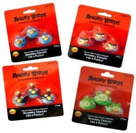 Angry Birds. Erasers 3 pack (rubbers)