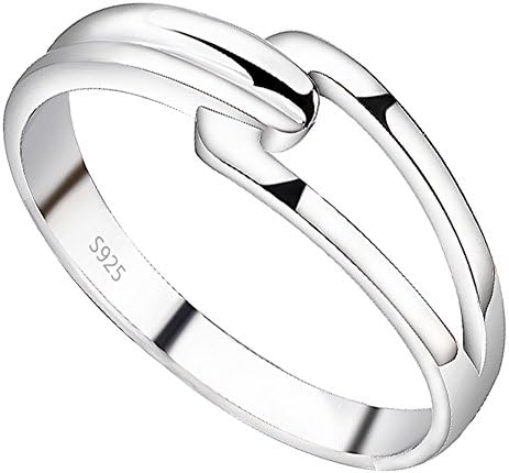 Weeno 925 Sterling Silver Art Nouveau New arrival silver fashion Mens Ladies'Ring (L)