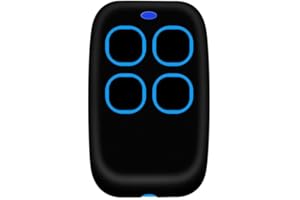 BAYNOS Uniwersalny pilot do bramy wieloczęściowej 280 do 868 MHz, uniwersalny pilot zdalnego sterowania 4-kanałowy, programowalny kod rolkowy do bramy garażowej (jasnoniebieski)