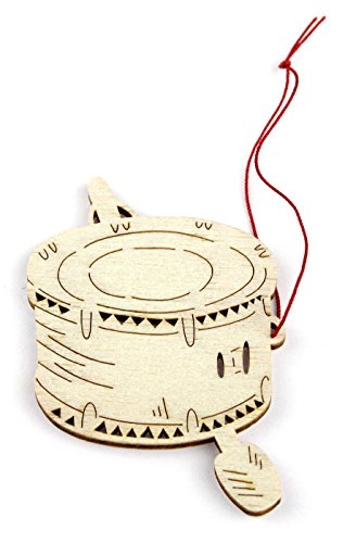 Anhänger Marschtrommel Pappelholz - Schönes Geschenk für Musiker