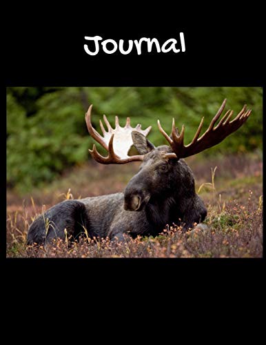 Preisvergleich Produktbild Journal: Moose themed Journal 8.5" x 11" 100 pages