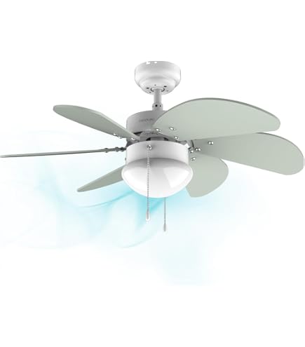 Ventilateur Plafond Avec Lumière Snsok 36 Pouces Télécommande - Moteur DC Silencieux 3 Pales Blanc Cassé