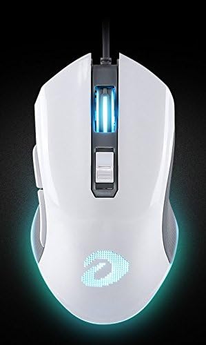 Wanggloy Em905 Mouse Cable Gaming Gaming Backlit, White