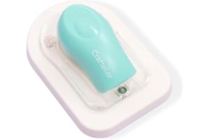 Craftelier - Special Magnetic Stapler for Paper, Photos and Other Scrapbooking and Craft Materials | 1000 Staples Included | Capacity up to 5 Papers | Colour Turquoise and White