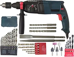 Inditrust Heavy Duty 1200w 26mm Electric hammer drill Machine with SDS drill bits and accessories, Set of 1 with 6 MONTHS WARRANTY