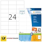 68 gr / m² Herma 8644_ A4, 70 x 37 mm - Pack de 240 etiquetas, A4, 70 x 37 mm, color blanco