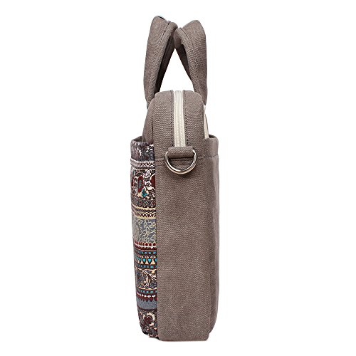 Bohème Stil Canvas-Gewebe Tasche Hülle Aktentasche Sleeve für Laptop / Notebook Computer / MacBook / MacBook Pro / MacBook Air - 4