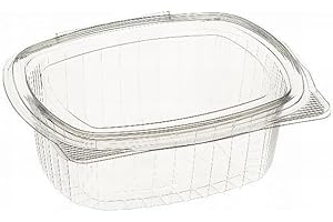 grupo Munditol - Pack Envases reutilizables para Alimentos Ecologico - Envases de plastico con tapa - Contenedores de Plastico Reutilizables - Poliestireno (50, 500 ml)