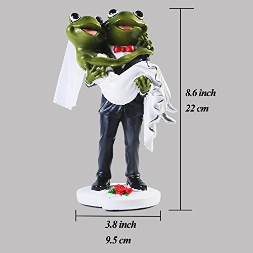 Giftgarden Herr Frosch trägt Frau Frosch Tischdeko Tortendeko - 3