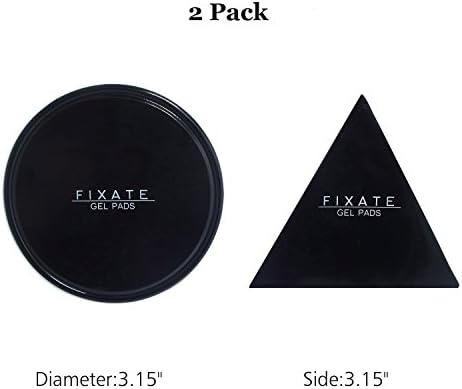 High Quality Fixate Sticky Anti-Slip Gel Pads Cushion [2 Pack], VAIO - Use on Glass Mirrors, Whiteboards, Metal Cupboards or tiles, Car GPS and more