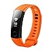 Produktbild Sylvialuca Huawei Honor Band 3 Smart Armband Bluetooth Armbanduhr Pulsmesser Schrittzähler SMS Anruferinnerung Wasserdichte Sportuhr - Orange