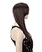 Cool2day Women's Long Straight Natural Hair Wig Light Brown/Dark Brown/Black JF010327