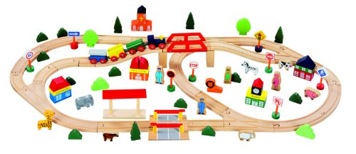 Preisvergleich Produktbild Funtoys Holz-Eisenbahn-Set