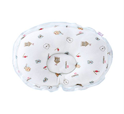 Soft Comfortable Baby Pillows Prevent Migraine For 0-1 Years Baby- White