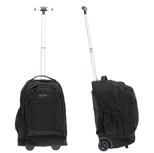 BESTWAY Trolley DRIVE PACKER Rucksacktrolley Trolly Laptoptrolley Schultrolley (Schwarz) - 5