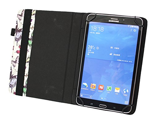 Emartbuy Odys Thor 10 Tablet PC 10.1 Zoll Universal (9 – 10 Zoll) Multi-farbige Schmetterlinge 360 Grad Rotierende Stand Folio Geldbörse Tasche Stand Folio Wallet Case Cover + Schwarz Eingabestift - 4