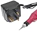 Mofun Variable Speed Rotary Detail Carver Deep Pink Electric Pen-Shape Nail Art File Drill + 6 Bits Acrylic UK plug