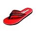 Produktbild Herren Schuhe Auto Linie Flip-Flops Bequeme Badeschuhe Slipper Ideal für Strand Gym Freizeit Badeschlappen mit Fester Sohle Rutschfest Perfekte Dämmung Badelatschen (40, Rot)
