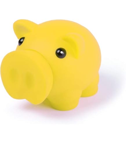 Salvadanaio Portamoviles porcellino Elefante in PVC con morbido corpo in vivi colorati. Salvadanaio originale piccolo con tappo. Salvadanaio da viaggio leggero e resistente (blu