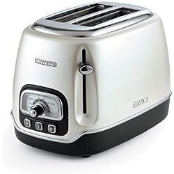 Ariete Grille pain Toaster 2 fentes Classica Perle, Blanc