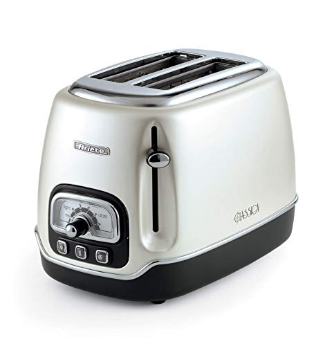 Ariete Grille pain Toaster 2 fentes Classica Perle, Blanc