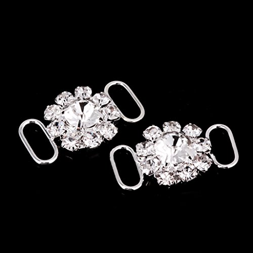 MagiDeal 10 Stück Blumenform Kristall Bikini Stecker Wölbung Link Für Bademode - 7