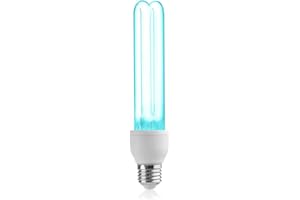 Bonlux E27 UVC Disinfection Light Bulb 25W Ultraviolet Sterilization Lamp Bulb with Ozone UV Germicidal Lamp 254 nm 360° Beam Angle