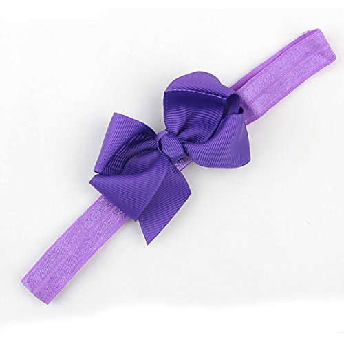 Baby Toddler Infant Bowknot Headbands Elastic Hair Band Simple Soft Pure Color Headwear Fabric