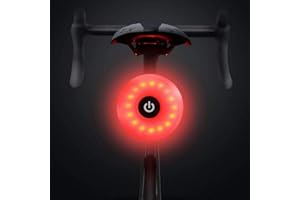 NK Tylne światło rowerowe LED - 5 trybów światła, ładowalny, port ładowania DC5V 1A, Micro USB, IPX5 Wodoodporność, lekka i trwała, łatwa instalacja (kompatybilna ze wszystkimi rowerami)