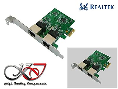 KALEA-INFORMATIQUE - Carte Controleur PCI Express (PCIE) - 2 ports RJ45 Gigabit Ethernet 10/100/1000Mbps - Double Chipset REALTEK - Equerres Low et High Profile - Windows ME,98SE, 2000, XP, Vista, 7, 8.x, 10, Server 2003, 2008, 2012 32/64 bit, Linux, MAC