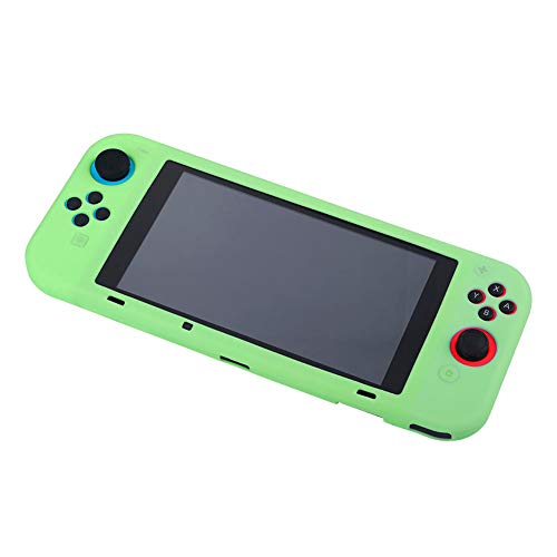 Preisvergleich Produktbild Ouneed- Hülle Nintendo Switch Schutzhülle,Nintendo Switch Schutzhülle aus Silikon,kompatibel mit Nintendo Switch Joy-Con Controllers Case (Grün)