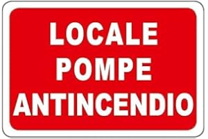 SOCIAL CRAZY NEW CARTELLO SEGNALETICO - locale pompe antincendio- Adesivo Extra Resistente, Pannello in Forex, Pannello In Alluminio (PANNELLO IN ALLUMINIO 30X42 cm)