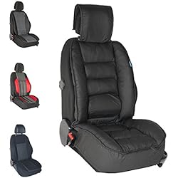 DBS - Couvre Siège - Voiture/Auto - Noir Grand Confort - Antidérapant - Compatible Airbag - Universel