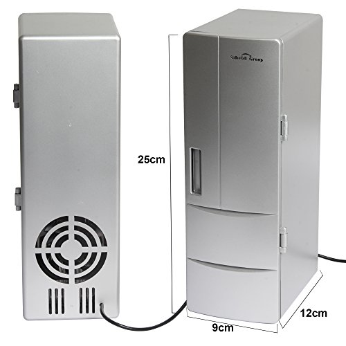 Sidiou Group USB kleiner Kühlschrank Medium Kühlschrank USB-Mini-Kühlschrank mit Gefrierfach Getränke Kühlung und Heizung Dual-Zweck tragbare Kühlschrank - 6