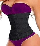 YXR Corsé Faja bustier para mujer en (Large, Negro por OSAYES)