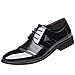 Produktbild Herren Anzugschuhe/Dorical Schwarz Business Schnürhalbschuhe Tanzschuhe Kunstlederschuhe Hochzeit Outdoor/Leisure/wedding Casual Schuhe 39-47 EU Ausverkauf(Schwarz,42 EU)
