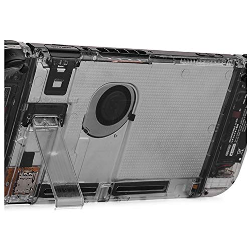 Preisvergleich Produktbild Haodasi Lichtdurchlässig Zurück Teller DIY Ersatz Fall für Nintendo Switch Konsole Schutz Schale w / Schrauben Frühling